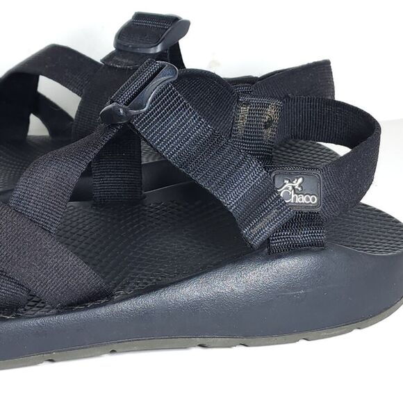 Chaco Men's Z Cloud Size US11 Black Strappy Outdoor Sport Sandals Shoes - Picture 12 of 16